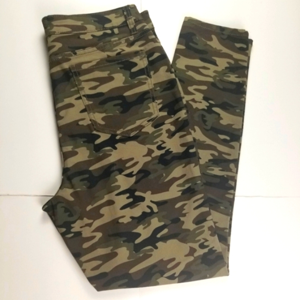 Camo High Rise Skinny Jeans